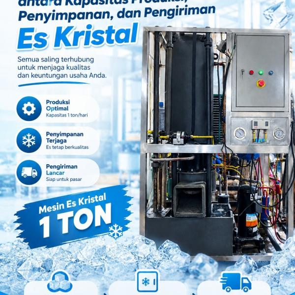 Memahami Hubungan antara Kapasitas Produksi, Penyimpanan, dan Pengiriman Es Kristal
